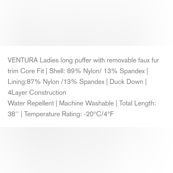 Pajar Canada Ventura long puffer with removable faux fur trim size Large - Picture 11 of 16